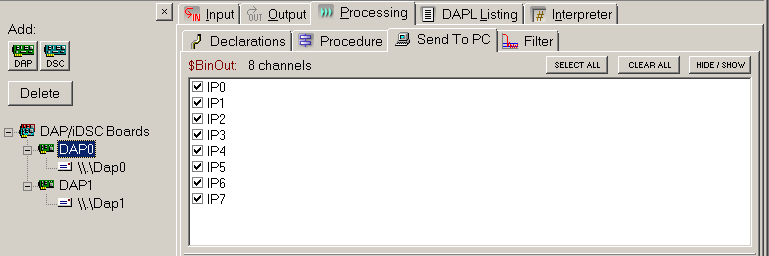 selecting transfer data
